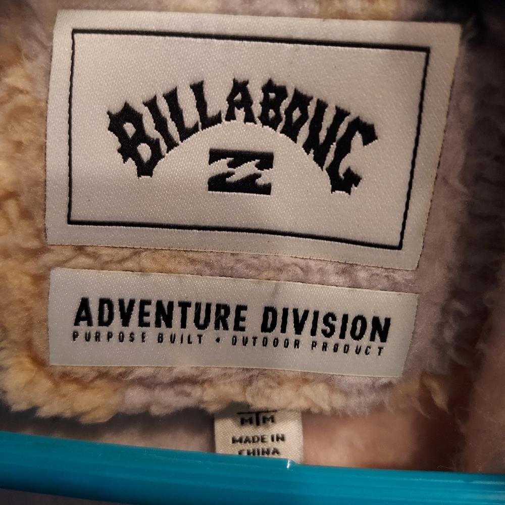 Billabong Women's Adventure Division Multicolor Fleece Sherpa Jacket Pullover - Picture 3 of 6